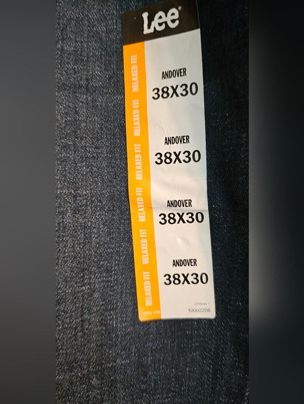 NWT LEE 38x30 Mens Extreme Motion Jeans Bllue Relaxed Straight Fit - Picture 3 of 7